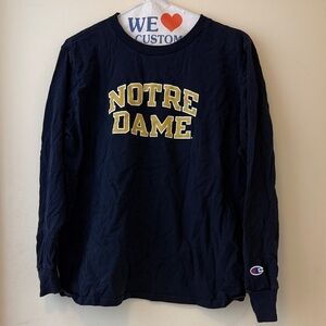 Champion Navy Notre Dame Long Sleeve Tee
Youth XL - 14/16